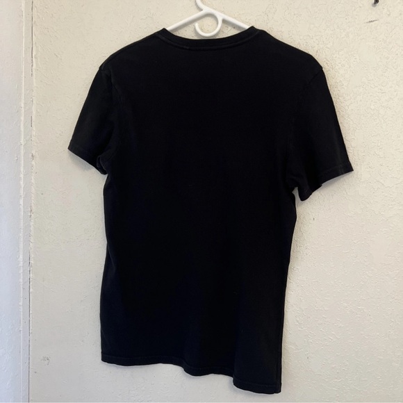 Guess Black T-Shirt with Pink Floral Design - Picture 5 of 5